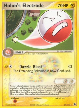 Holon's Electrode 21/113 - Delta Species - Poke-Collect