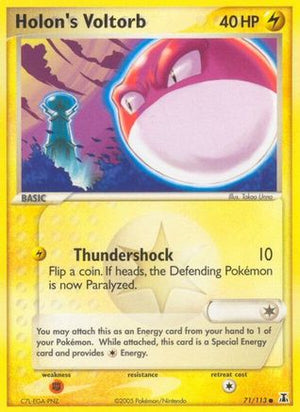 Holon's Voltorb 71/113 - Delta Species Reverse Holofoil - Poke-Collect