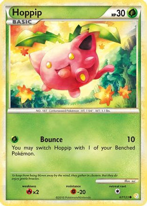 Hoppip 67/123 - HeartGold & SoulSilver Reverse Holofoil - Poke-Collect
