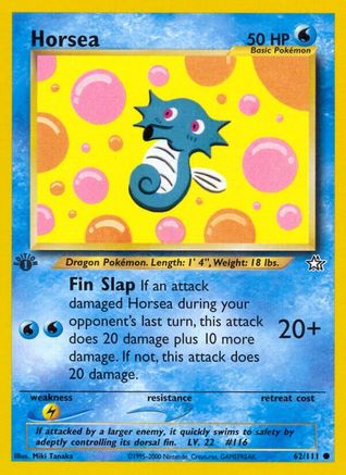 Horsea 62/111 - Neo Genesis 1st Edition - Poke-Collect