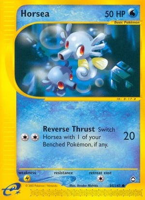 Horsea 85/147 - Aquapolis Reverse Holofoil - Poke-Collect