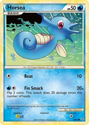 Horsea 49/95 - Unleashed Reverse Holofoil - Poke-Collect