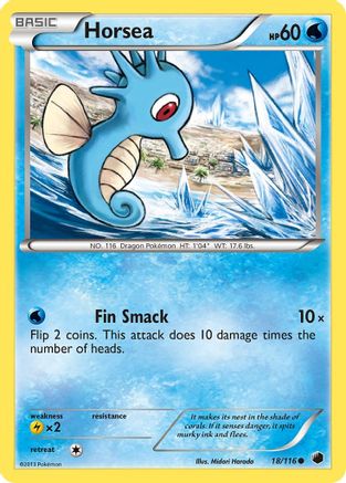 Horsea 18/116 - Plasma Freeze Reverse Holofoil - Poke-Collect