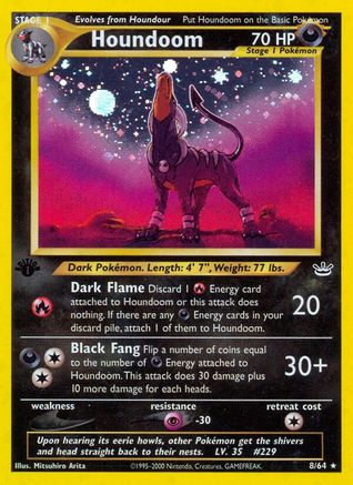 Houndoom 8/64 - Neo Revelation 1st Edition Holofoil - Poke-Collect