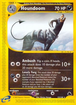 Houndoom (12) 12/144 - Skyridge Reverse Holofoil - Poke-Collect