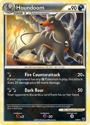 Houndoom 5/90 - HSUndaunted Holofoil - Poke-Collect