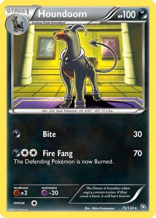 Houndoom 75/124 - Dragons Exalted Reverse Holofoil - Poke-Collect