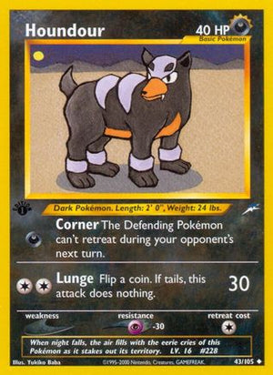 Houndour 43/105 - Neo Destiny 1st Edition - Poke-Collect