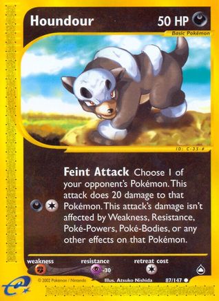Houndour (87) 87/147 - Aquapolis - Poke-Collect