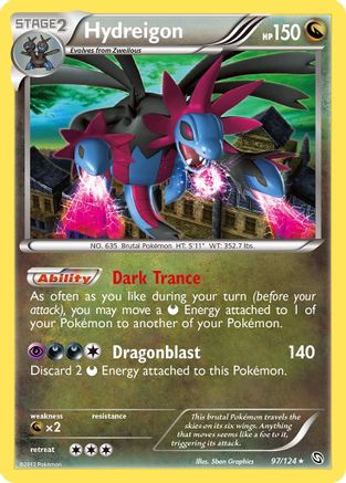Hydreigon (97) 97/124 - Dragons Exalted Reverse Holofoil - Poke-Collect