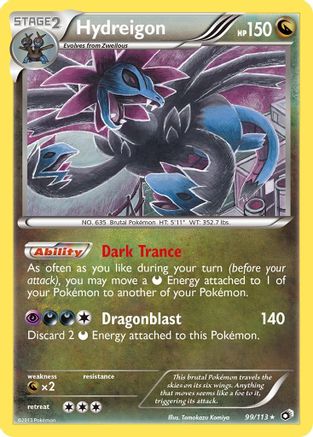 Hydreigon 99/113 - Legendary Treasures Holofoil - Poke-Collect