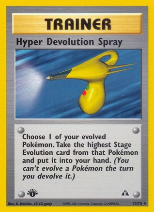 Hyper Devolution Spray 73/75 - Neo Discovery Unlimited - Poke-Collect