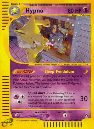 Hypno H12/147 - Aquapolis Holofoil - Poke-Collect