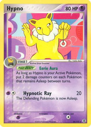 Hypno 25/112 - FireRed & LeafGreen Reverse Holofoil - Poke-Collect