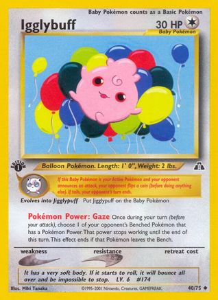 Igglybuff 40/75 - Neo Discovery 1st Edition - Poke-Collect