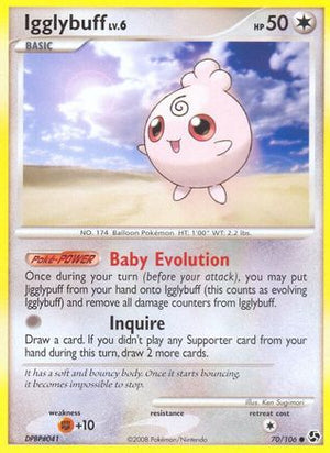 Igglybuff 70/106 - Great Encounters Reverse Holofoil - Poke-Collect