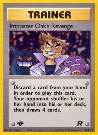 Imposter Oak's Revenge 76/82 - Team Rocket 1st Edition - Poke-Collect