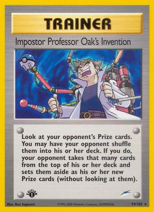 Impostor Professor Oak's Invention 94/105 - Neo Destiny 1st Edition - Poke-Collect