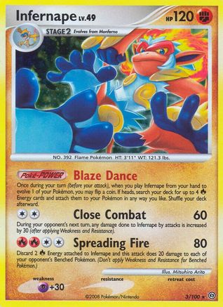 Infernape 3/100 - Stormfront Holofoil - Poke-Collect