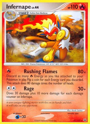 Infernape 31/127 - Platinum Reverse Holofoil