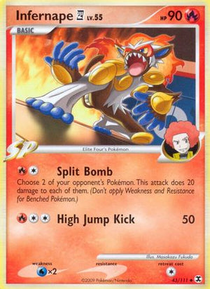 Infernape E4 43/111 - Rising Rivals Reverse Holofoil - Poke-Collect