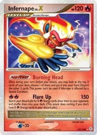 Infernape LV.X 121/130 - Diamond and Pearl Holofoil - Poke-Collect