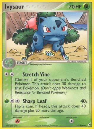 Ivysaur 35/100 - Crystal Guardians Reverse Holofoil - Poke-Collect