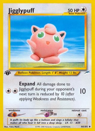 Jigglypuff 44/105 - Neo Destiny 1st Edition - Poke-Collect