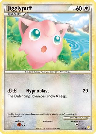 Jigglypuff 68/123 - HeartGold & SoulSilver Reverse Holofoil - Poke-Collect