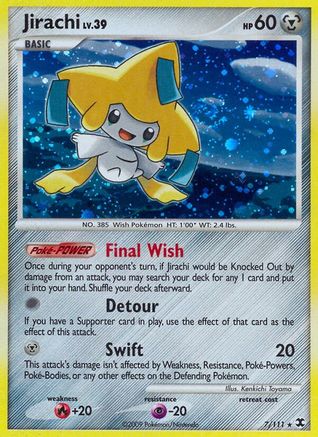 Jirachi 7/111 - Rising Rivals Holofoil - Poke-Collect