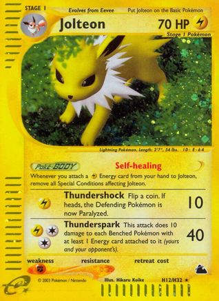 Jolteon H12/144 - Skyridge Holofoil - Poke-Collect