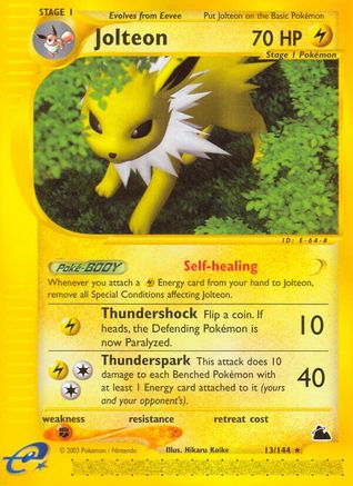 Jolteon (13) 13/144 - Skyridge - Poke-Collect