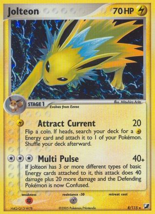 Jolteon 8/115 - Unseen Forces Holofoil - Poke-Collect