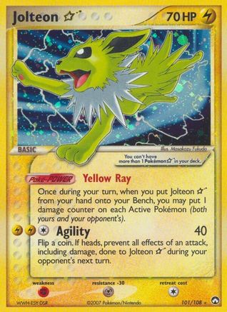 Jolteon ★ 101/108 - Power Keepers Holofoil - Poke-Collect