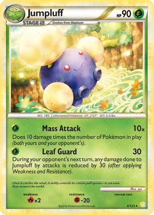 Jumpluff 6/123 - HeartGold SoulSilver Reverse Holofoil - Poke-Collect