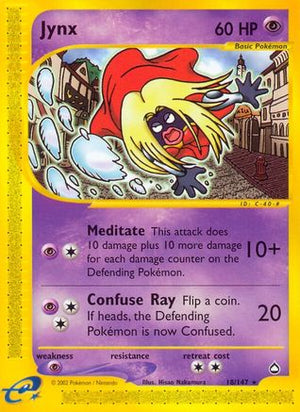 Jynx 18/147 - Aquapolis Reverse Holofoil - Poke-Collect