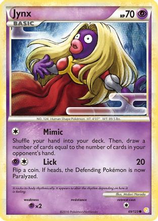 Jynx 69/123 - HeartGold SoulSilver Reverse Holofoil - Poke-Collect