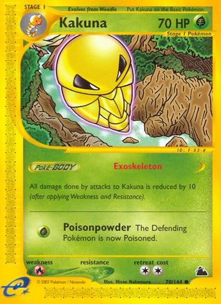 Kakuna 70/144 - Skyridge Reverse Holofoil - Poke-Collect