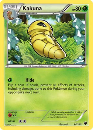 Kakuna 2/116 - Plasma Freeze Reverse Holofoil - Poke-Collect