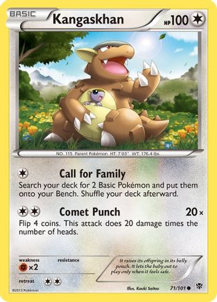 Kangaskhan 71/101 - Plasma Blast Reverse Holofoil - Poke-Collect