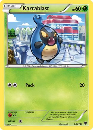 Karrablast 6/101 - Plasma Blast Reverse Holofoil - Poke-Collect