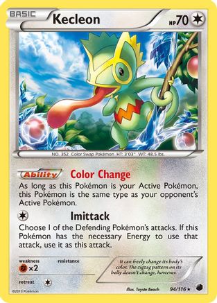 Kecleon 94/116 - Plasma Freeze Reverse Holofoil - Poke-Collect
