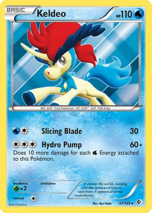 Keldeo (47) 47/149 - Boundaries Crossed Reverse Holofoil - Poke-Collect