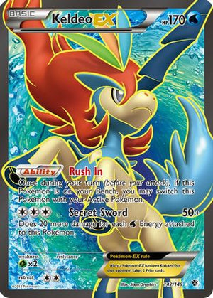 Keldeo EX (142 Full Art) 142/149 - Boundaries Crossed Holofoil - Poke-Collect