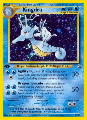Kingdra 8/111 - Neo Genesis 1st Edition Holofoil - Poke-Collect