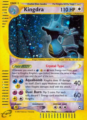Kingdra 148/147 - Aquapolis Holofoil - Poke-Collect