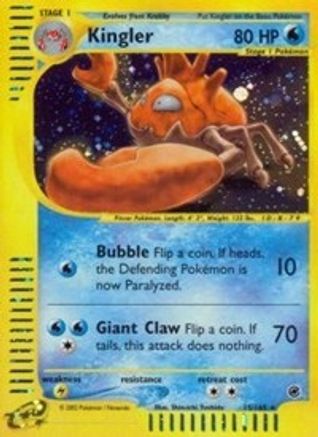 Kingler 15/165 - Expedition Base Set Reverse Holofoil - Poke-Collect