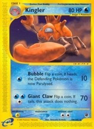 Kingler (50) 50/165 - Expedition Reverse Holofoil - Poke-Collect