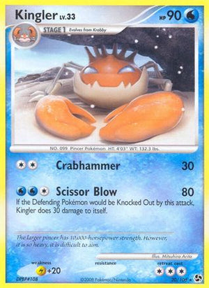 Kingler 20/106 - Great Encounters Reverse Holofoil - Poke-Collect