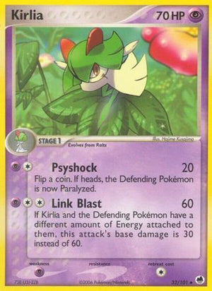 Kirlia 32/101 - Dragon Frontiers Reverse Holofoil - Poke-Collect